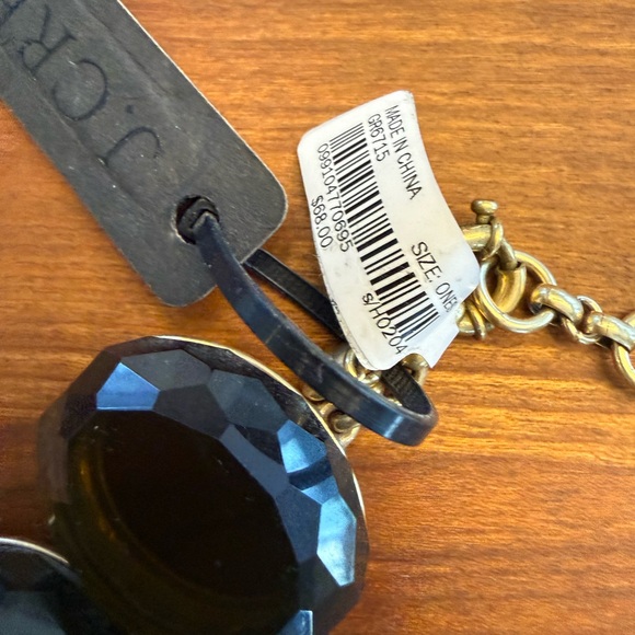 J CREW Deep Brown color Chunky Jeweled Necklace NWT - Picture 3 of 6